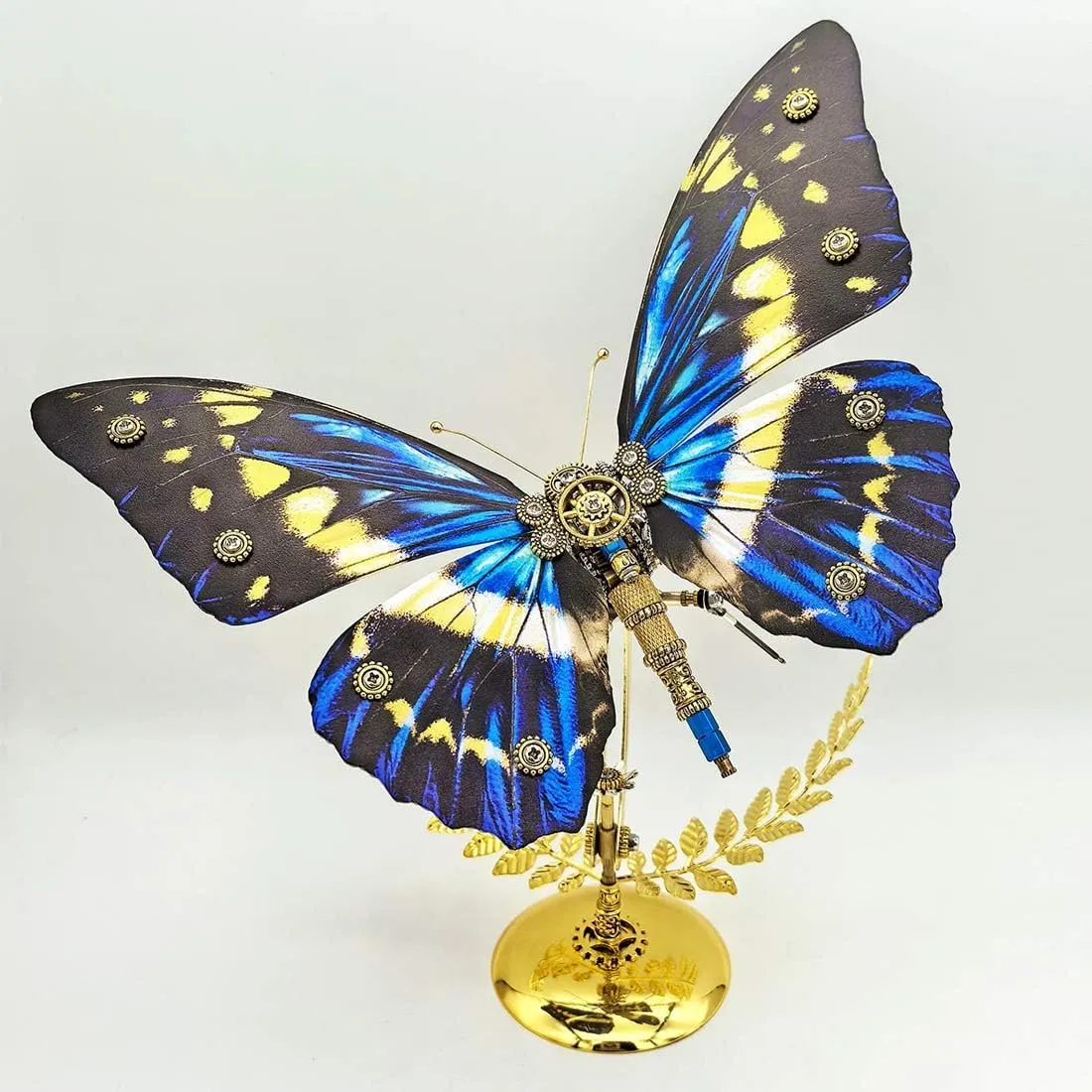 Metal Puzzle for Adults, Butterfly 3D Metal Model Kit, 3D Steampunk Metal Puzzle Butterfly Metal biome Jigsaw Puzzle Animal, 150 PCS Mechanical Butterfy DIY Craft Kit 3D 
