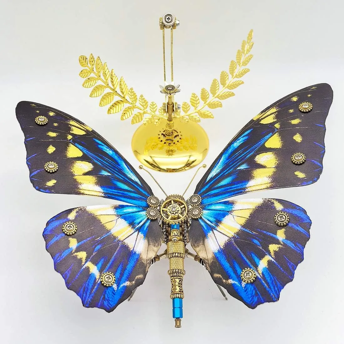 Metal Puzzle for Adults, Butterfly 3D Metal Model Kit, 3D Steampunk Metal Puzzle Butterfly Metal biome Jigsaw Puzzle Animal, 150 PCS Mechanical Butterfy DIY Craft Kit 3D 