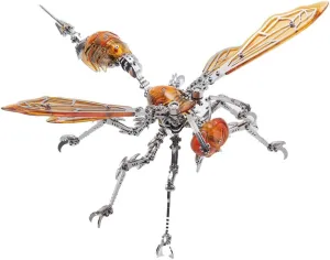 Metal Puzzle Model Kit for Adult$ DIY 3D Puzzle Metal marshland microcosm canyon sewerage despondent mat Insect$ Metal 3D Mechanical Wasp Puzzle Model Kit Desktop Toy DIY Assembly Steampunk (420PCS) 3D 