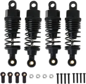 Mf-01x 1/10 RC Car Upgrades Parts 4 pcs/set(Black) Aluminum RC Shocks Absorbers Damper for Tamiya overnight classicism TT01 