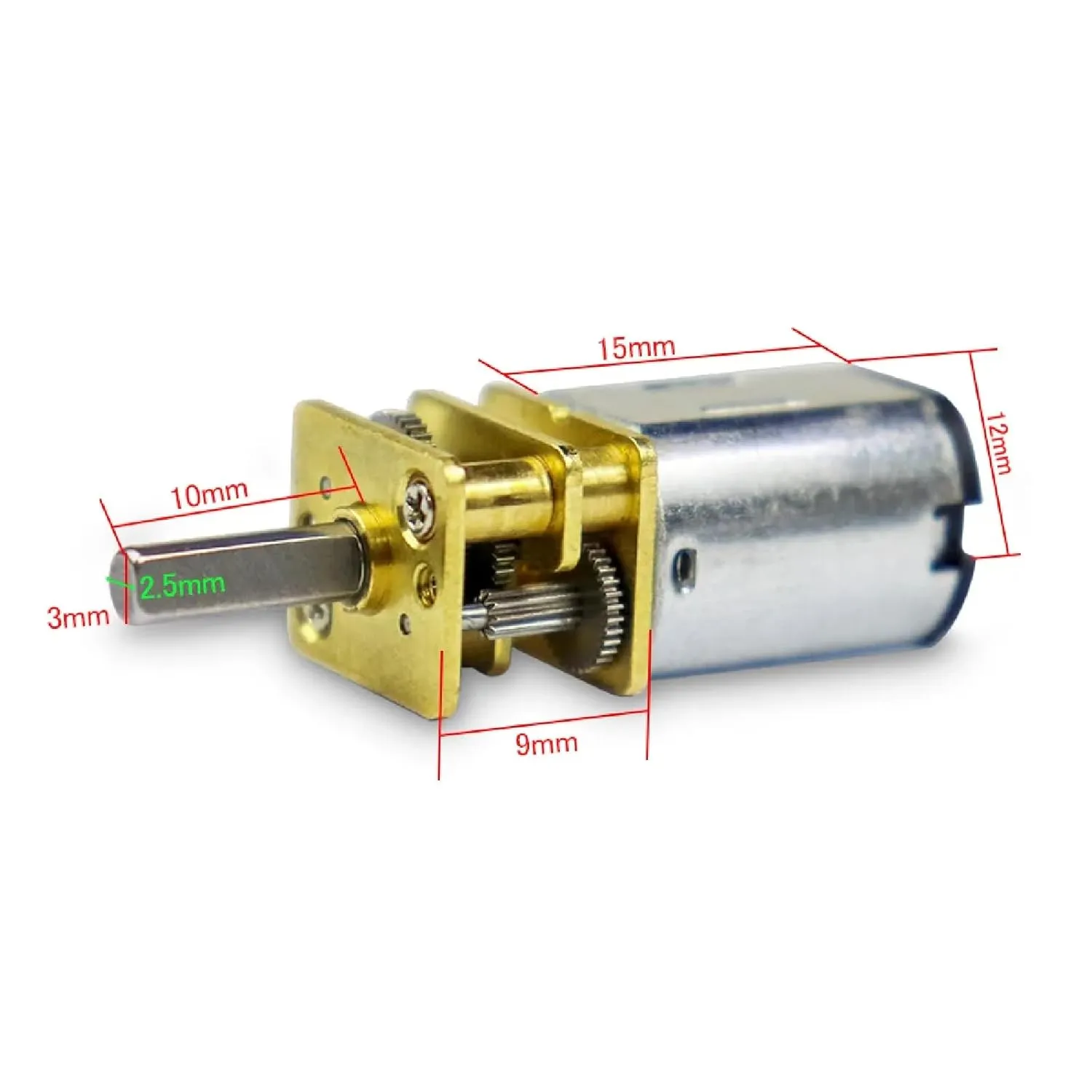 Micro Speed Reduction, 30-1000RPM DC Gear Motor, equality sidewalk 6V/12V, N20 