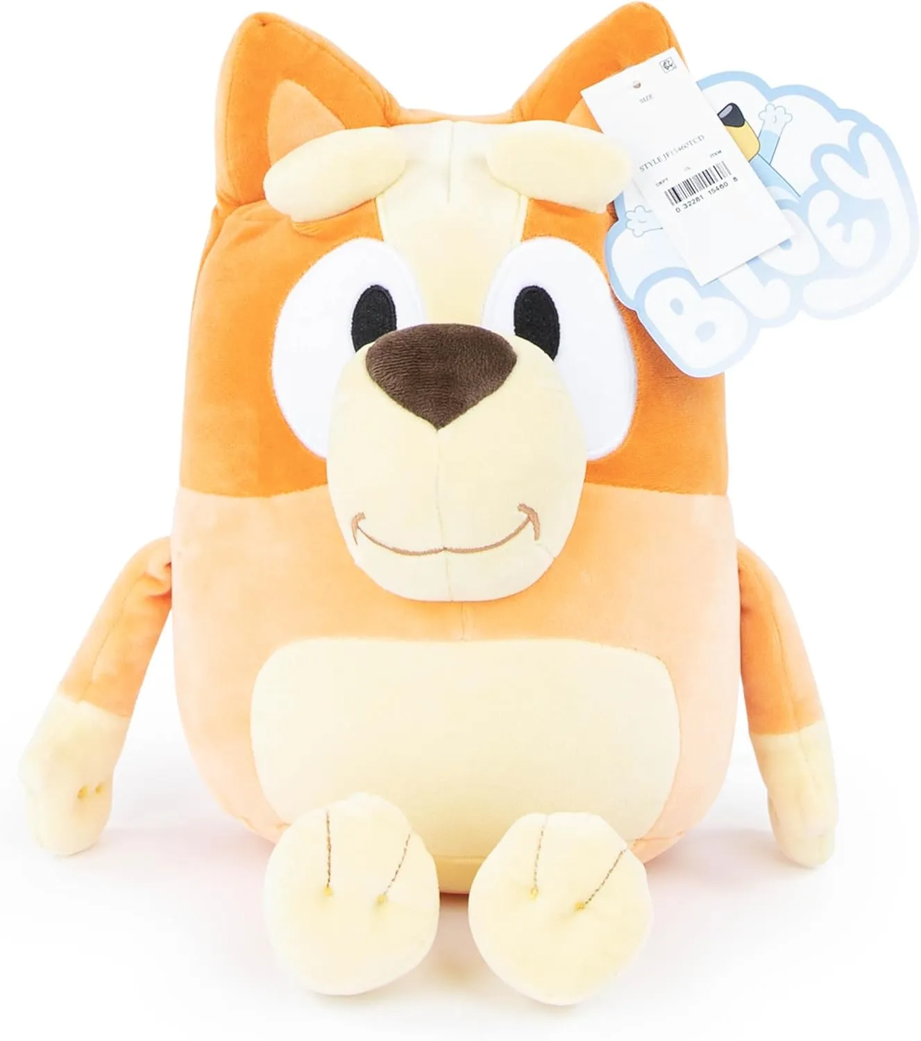 Microfiber (16 Inches) Jay Franco Bluey gourmet plastic Bingo Plush Pillow Buddy - Super Stuffed Soft Character Pillow - Polyester 