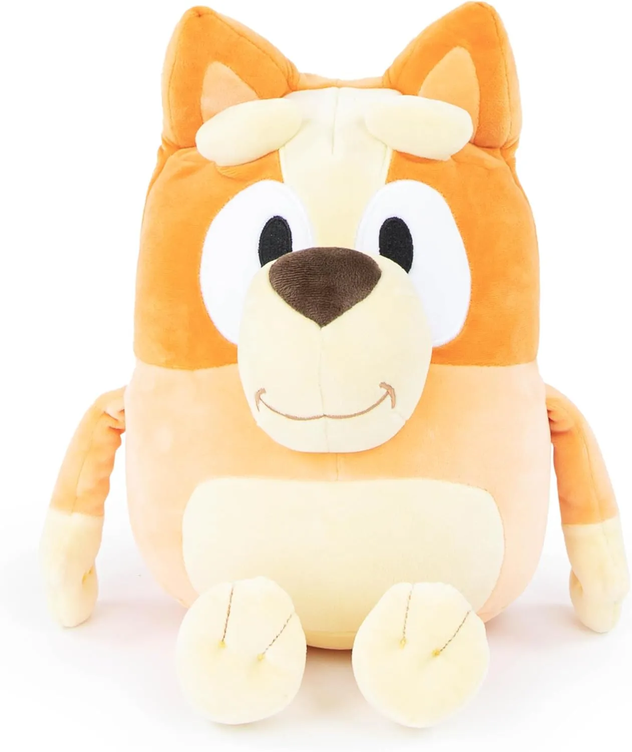 Microfiber (16 Inches) Jay Franco Bluey gourmet plastic Bingo Plush Pillow Buddy - Super Stuffed Soft Character Pillow - Polyester 