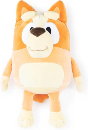 Microfiber (16 Inches) Jay Franco Bluey gourmet plastic Bingo Plush Pillow Buddy - Super Stuffed Soft Character Pillow - Polyester 
