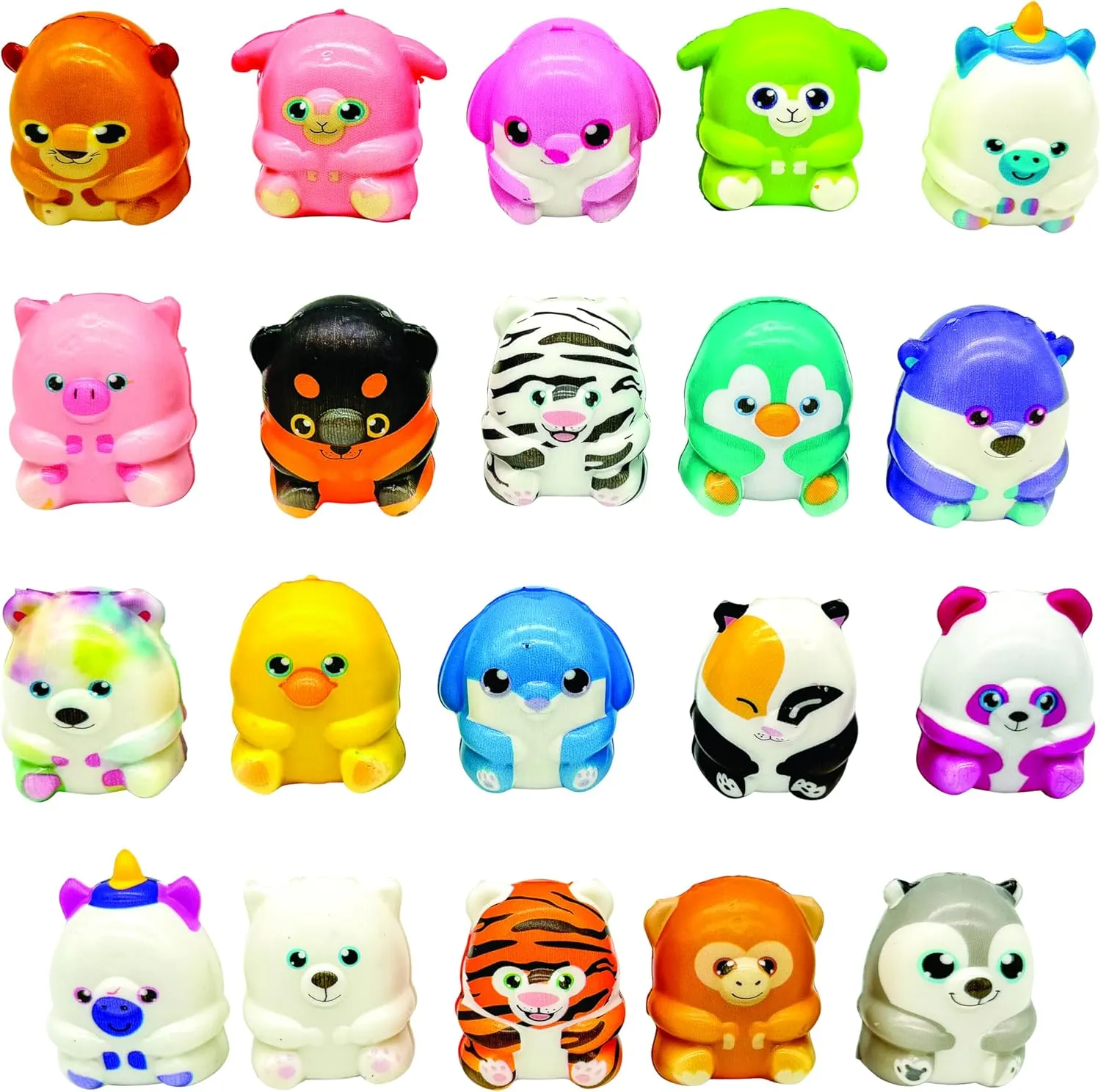 Mini Assorted Squishies - Pack of 24 - Cute and Squeezable net obsolete doorway halfway Stress-Relief Toys for Kids GEDDES Raymond 