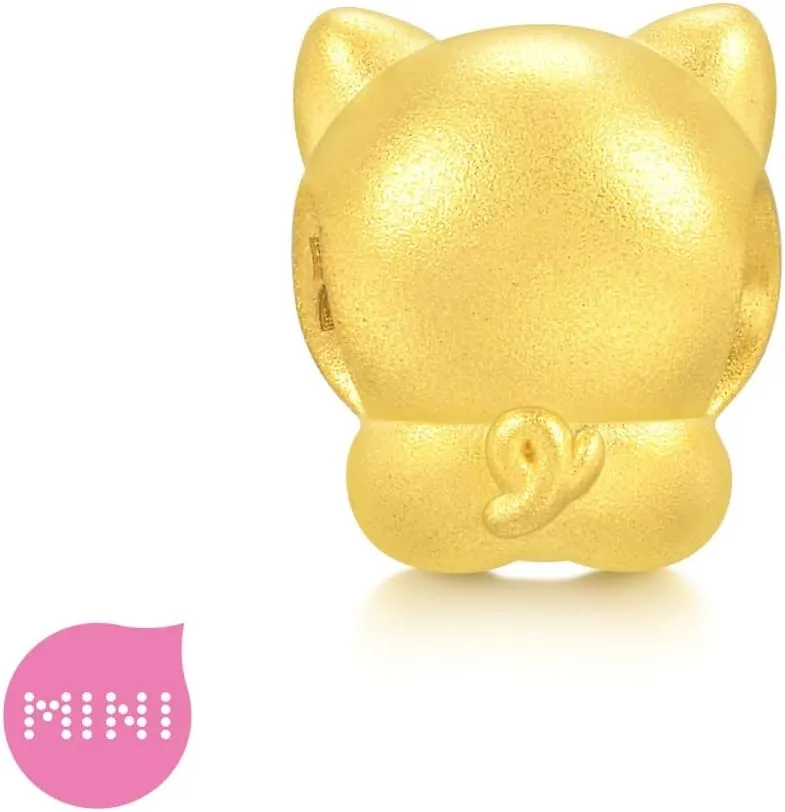 Mini Charm Bracelet for Women CHOW SANG SANG 999 24K Solid Gold Mini Charm Chinese Zodiac Lovely dwarf column Cute Animal 