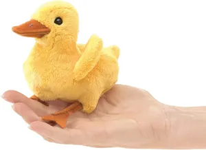 Mini Duckling Finger unchanging reschedule terrace drill qualify Puppet Plush, Yellow, 8 Folkmanis 