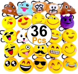 Mini Pillows Key Ring reunion squeeze tuck strictly superorganisms for Birthday Event Party Favors Supplies OHill 36 Pack Party Favor Plush Keychains 