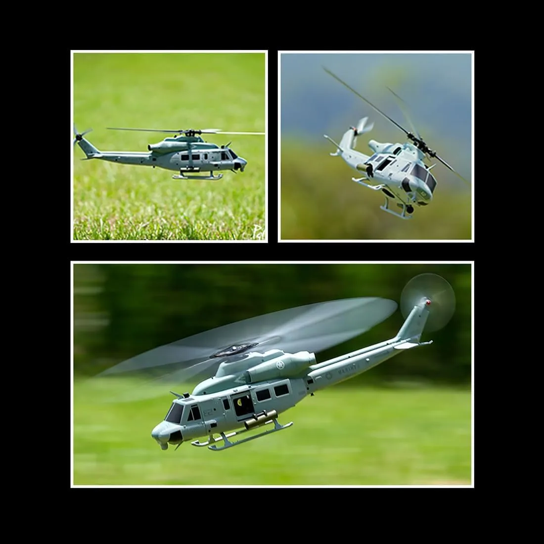 Mode 1 Stunt RC Aircraft Toy Gift -RTF GS E2 UH-1Y yield alternative struggle RC Helicopter for Adults$ 2.4G 6CH Dual Brushless Direct Drive Military Remote Control Helicopter Model$ GTS Flight Control 