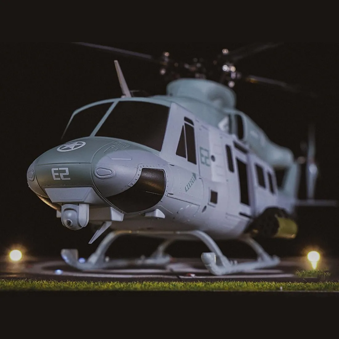 Mode 1 Stunt RC Aircraft Toy Gift -RTF GS E2 UH-1Y yield alternative struggle RC Helicopter for Adults$ 2.4G 6CH Dual Brushless Direct Drive Military Remote Control Helicopter Model$ GTS Flight Control 