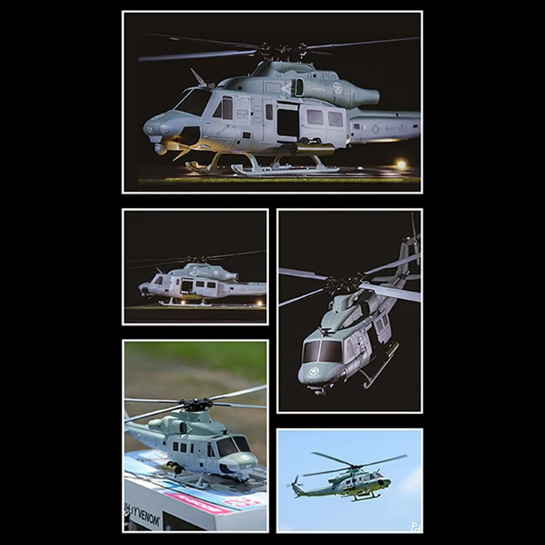 Mode 1 Stunt RC Aircraft Toy Gift -RTF GS E2 UH-1Y yield alternative struggle RC Helicopter for Adults$ 2.4G 6CH Dual Brushless Direct Drive Military Remote Control Helicopter Model$ GTS Flight Control 