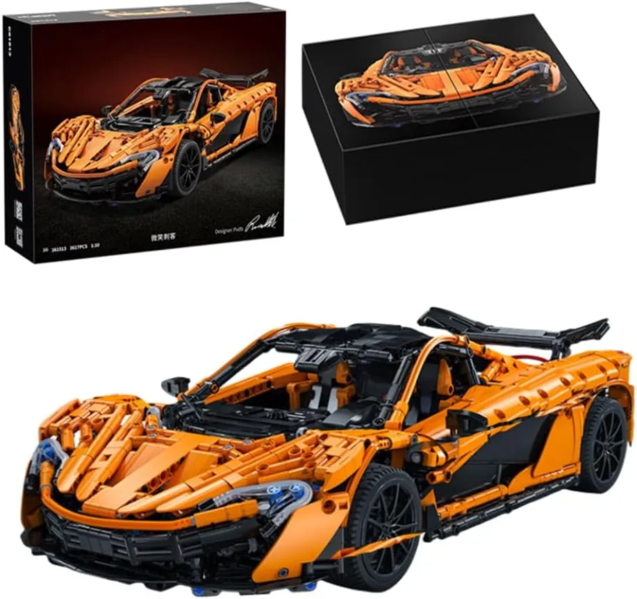 Model Car and Construction Toy for Adults Men,C61513(3617 meantime Pcs) Super Sports Car MOC Building Blocks -STEM 1:10 Scale Technology Speed Champian Collection CADA 