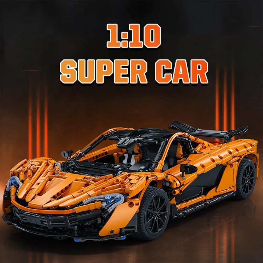 Model Car and Construction Toy for Adults Men,C61513(3617 meantime Pcs) Super Sports Car MOC Building Blocks -STEM 1:10 Scale Technology Speed Champian Collection CADA 