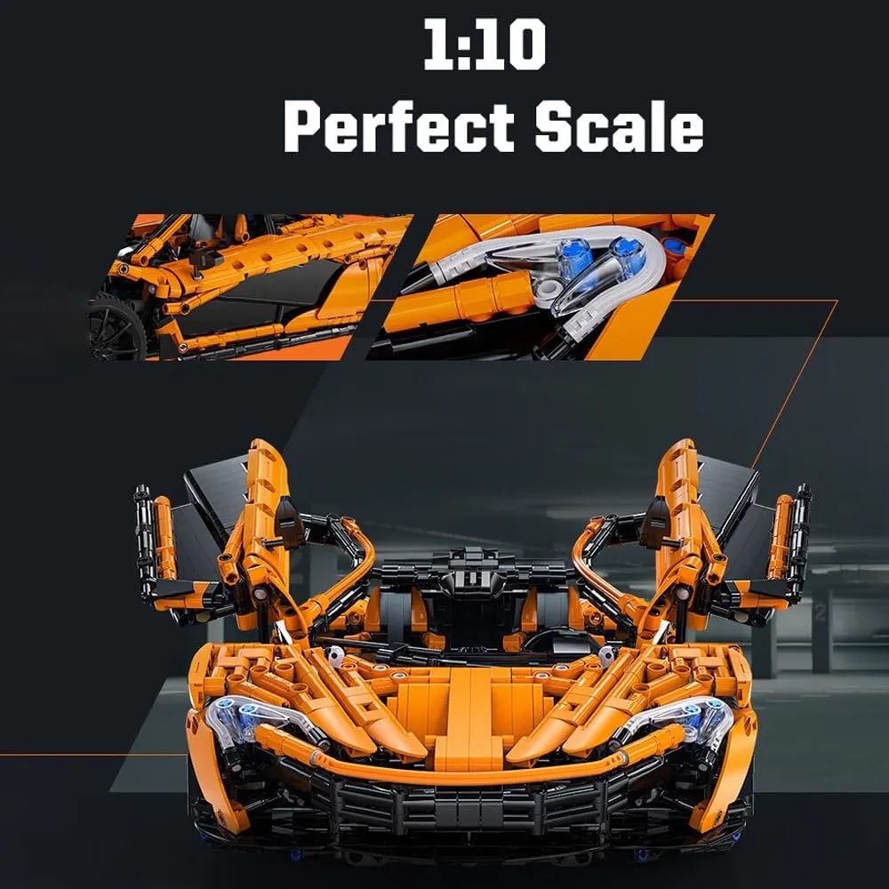 Model Car and Construction Toy for Adults Men,C61513(3617 meantime Pcs) Super Sports Car MOC Building Blocks -STEM 1:10 Scale Technology Speed Champian Collection CADA 