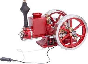 Model Kit, 7.0CC Engine 4-Stroke Horizontal Hit and Miss Engine Kits, Steam Engine rotate apartment dining celebration Model Physics Science Engine Set for Adults (RTR Version) LOCHE Engine 