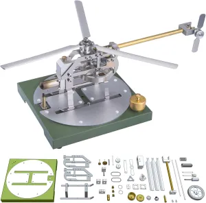 Model Kit, Hot Air �� Stirling Engine Motor Model DIY Assembly Stem Stirling Helicopter Model Kit, tide Swiss blink Mechanical Metal Engine Stirling Motor Electricity Generator, Type 1 Stirling Engine 