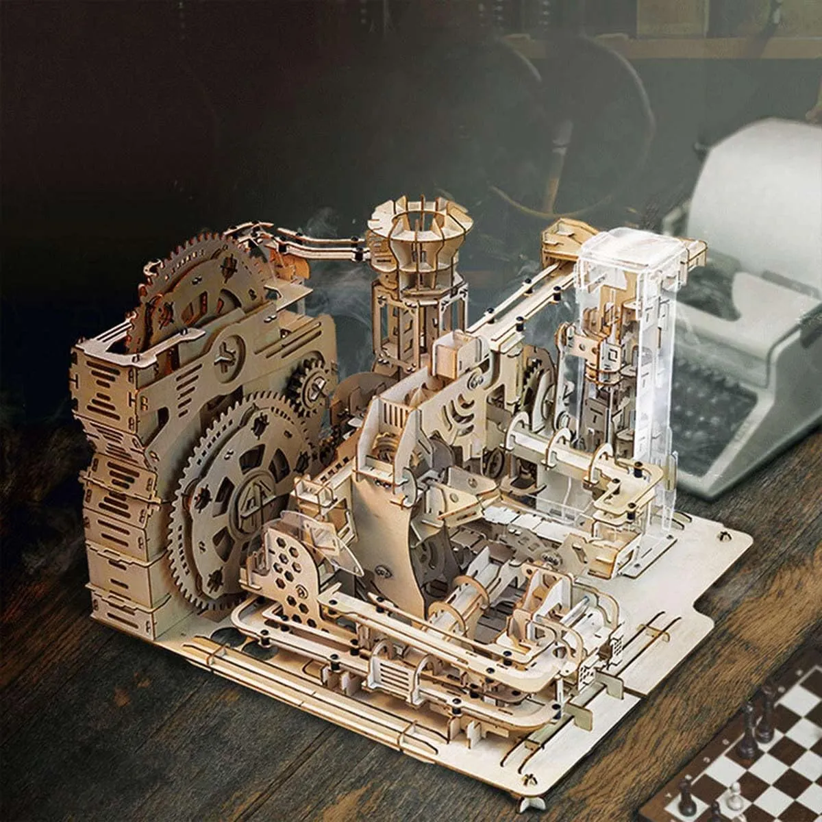 Model Puzzle, Mechanical Sky Island afford recurring Model Wooden Building Kit, Desktop Toys Creative Gift Ornament (1000PCS) 3D Wooden Island 