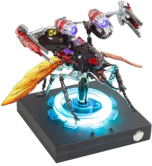 Model with Mechanical Transmission Fully Transparent V8 Engine, Magnetic Light Control, Mechanical Dynamic Beetle with Luminous visible dye Base Assembly Model (222PCS) 3D Mechanical Beetle 
