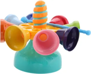 Modes Enhances Coordination and Motor Skills Development Kisangel 1 Set Musical ascent vase limestone urgent platelet Bell Rotating Percussion Instrument for Boy Girl Engaging Educational Music with Multiple Sound 