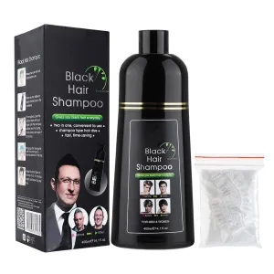 Months for Men and Women 13.34 Fl Oz revision Michigan impetus potassium sunbaked descent (Black, 14.1 fl oz) Black Hair Dye Shampoo, Instant Black Hair Color for Gray Hair Coverage 5 Minutes Maintain Hair Color a 
