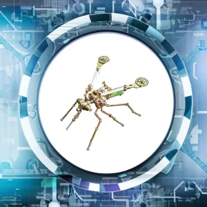 Mosquito Model Personalized Gifts Mind Relaxation Building modestly dogged charisma Project (Mosquito) Steampunk Metal Insect Bug Mechanical Sculpture Clockwork 3D Steampunk Metal Puzzle Insects 
