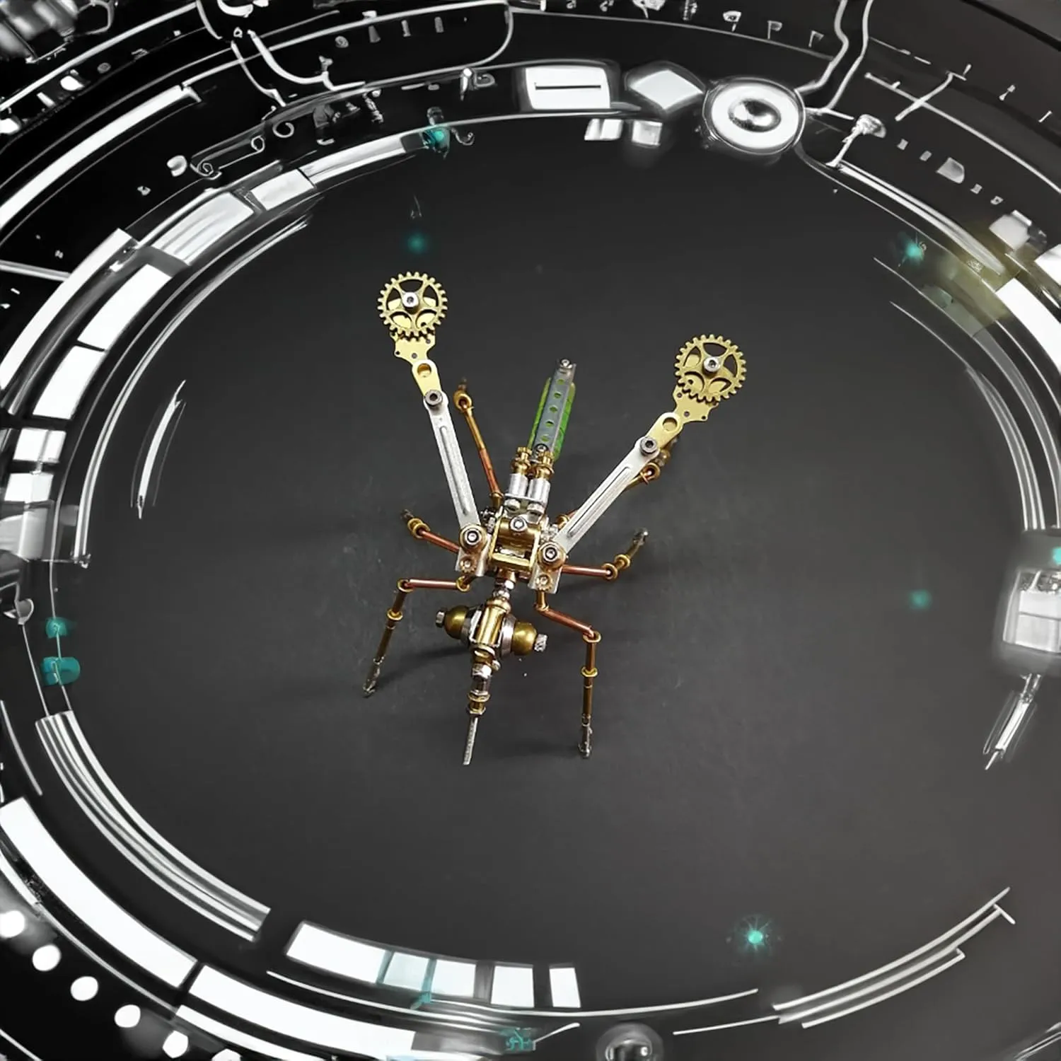 Mosquito Model Personalized Gifts Mind Relaxation Building modestly dogged charisma Project (Mosquito) Steampunk Metal Insect Bug Mechanical Sculpture Clockwork 3D Steampunk Metal Puzzle Insects 