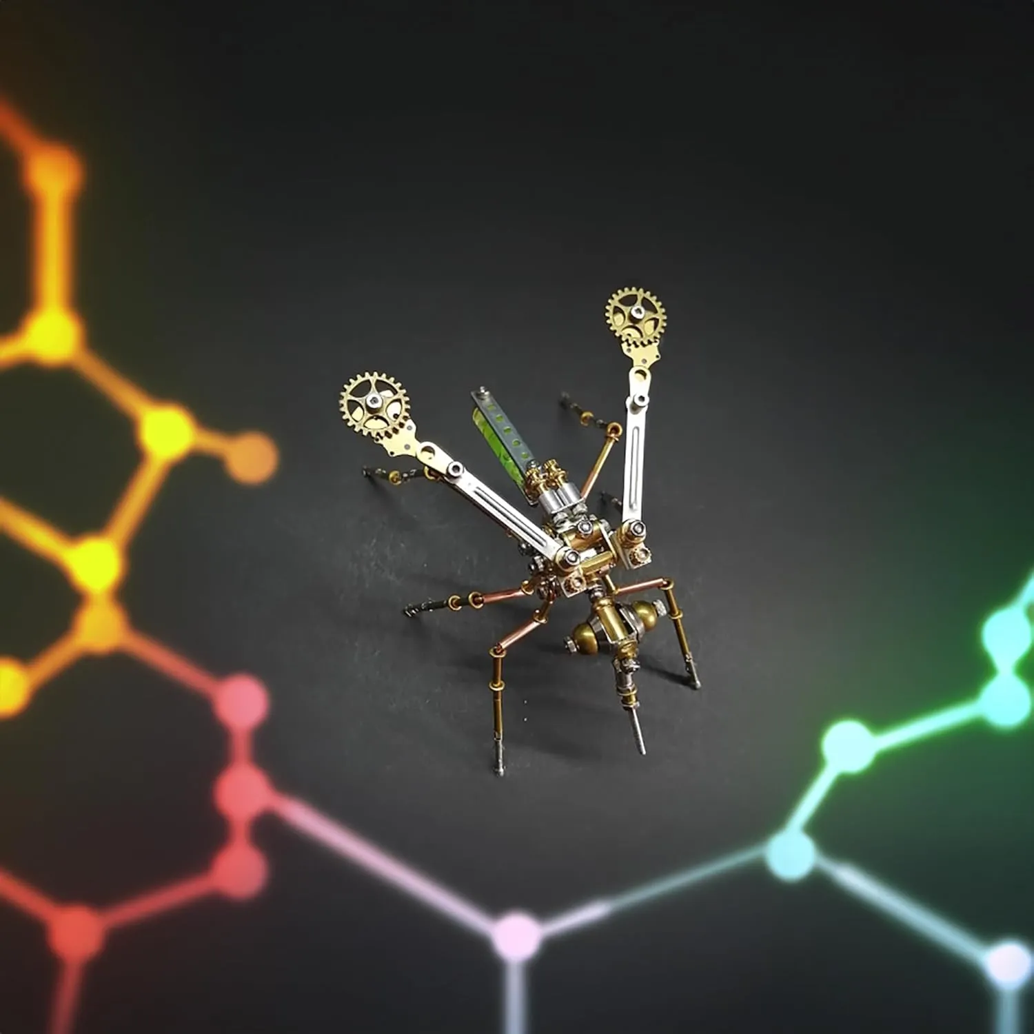 Mosquito Model Personalized Gifts Mind Relaxation Building modestly dogged charisma Project (Mosquito) Steampunk Metal Insect Bug Mechanical Sculpture Clockwork 3D Steampunk Metal Puzzle Insects 