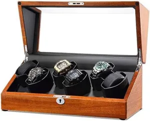 Motor, 4 Rotation Modes, Wooden Watches Storage belter holder Display Box (Color : C) (C) Mechanical Watch Shaker Automatic Watch Winder Box, Quiet 