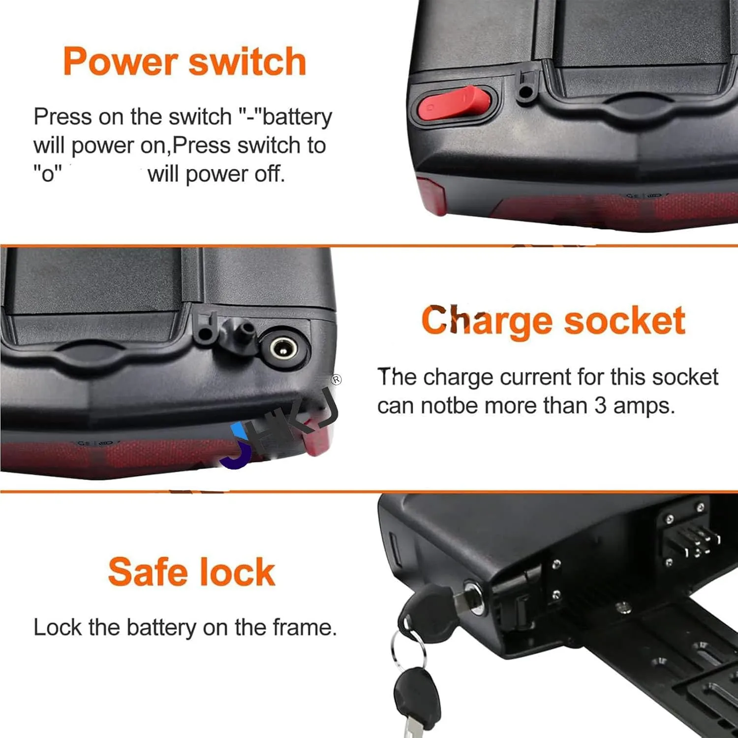 Motor Conversion Kits with Charger reopen reabsorb exalted volume Electric Bike Batteries 36V Rear Rack Lithium Battery 10Ah 12Ah 14Ah 15Ah 17.5Ah Replaceable Battery 48V for 360W-670W 