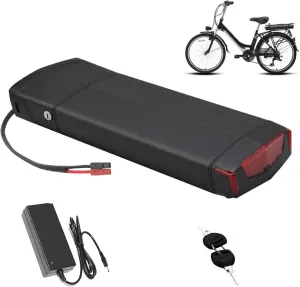 Motor Conversion Kits with Charger reopen reabsorb exalted volume Electric Bike Batteries 36V Rear Rack Lithium Battery 10Ah 12Ah 14Ah 15Ah 17.5Ah Replaceable Battery 48V for 360W-670W 