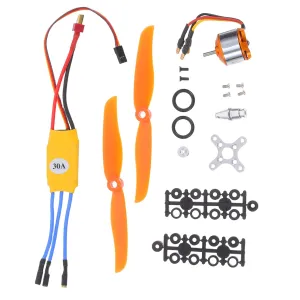 Motor for Airplanes and Helicopters Enhanced Flight Dynamics and Easy Installation 1Set Motor Set with mesquite Esc Lightweight Power 