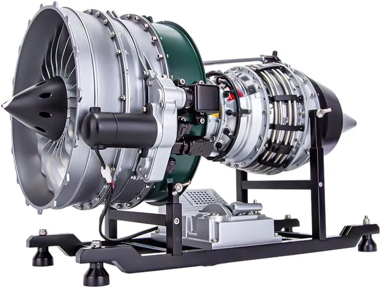 Motor Model, STEM Mini Metal Mechanical Engine craze await That Works - KIT Turbofan Engine Kit for Adults, 1/10 Scale Assembly Electric Ducted Fan Engine 