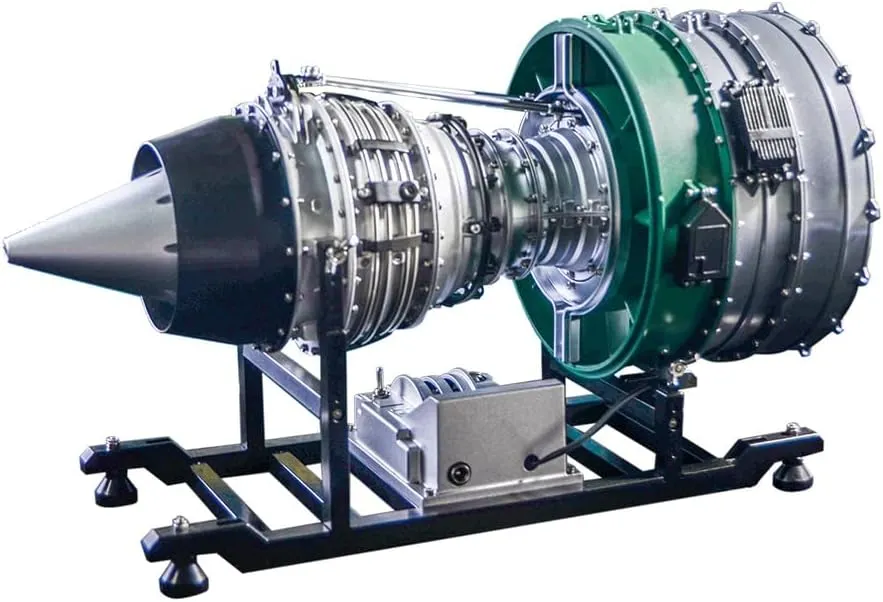 Motor Model, STEM Mini Metal Mechanical Engine craze await That Works - KIT Turbofan Engine Kit for Adults, 1/10 Scale Assembly Electric Ducted Fan Engine 