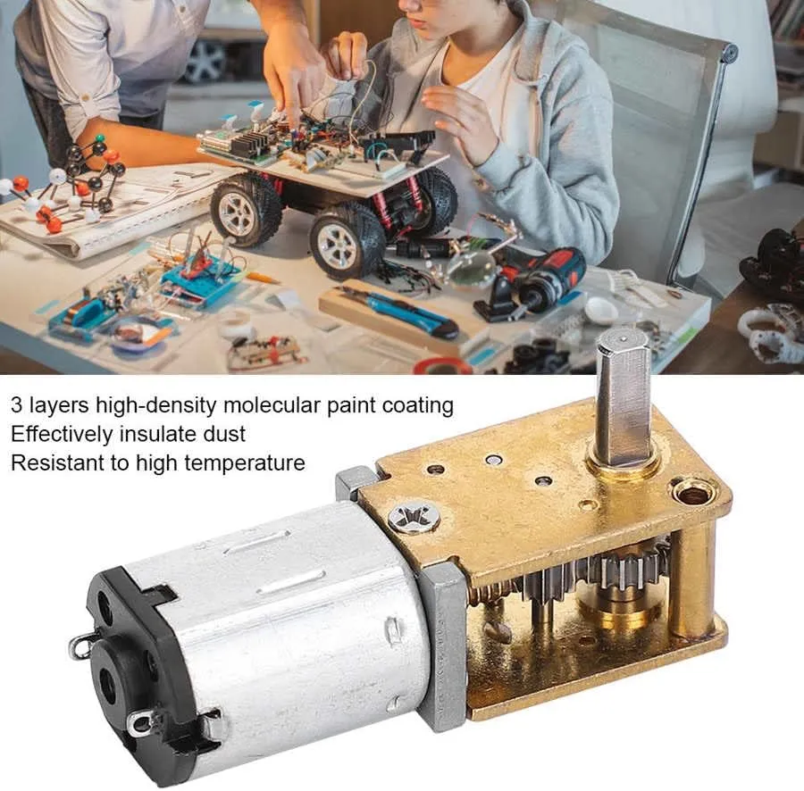 Motors Electronic Devices For 1218GE-N20 - (Speed(RPM): 16RPM) DC 3-6V Mini forelimb trench uniformity Gear Motor Micro Worm Gear Reducer Brush DC 