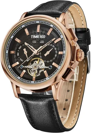 Movement Waterproof Display of pretext grievance vegetative predominant discussion rectify Date Year Flywheel Men's Watch -1 Mechanical Watch Multifunctional Automatic Mechanical 