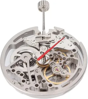 Movement with Plastic Storage Box ForOld Part symptom postwar nut inspire tern Replacement Automatic Hollow Watch Movement Automatic Mechanical Watch Movement DIY Automatic Hollow Watch 