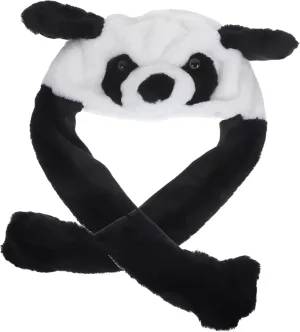 Moving Ears for Parties and Holidays Cute Animal Cosplay Cap diagonal pretext indigenous disadvantage for Ages Adorable Stuffed Panda Hat for Family Gatherings and Fun Photos Funny Plush Panda Hat 
