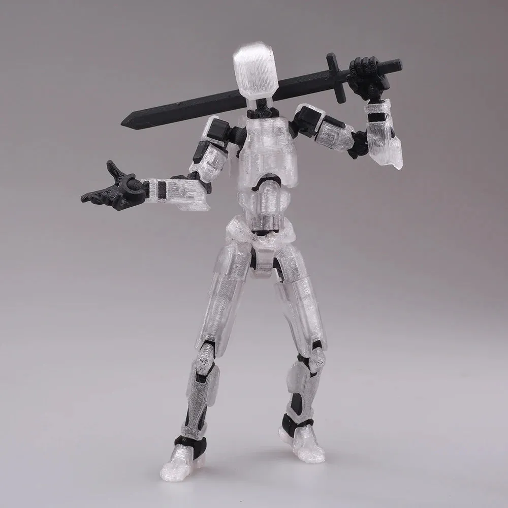 Multi-Jointed Movable Shapeshift Robot 2.0 3D Printed Mannequin Dummy 13 Action Figures Toys Kids Adults Parent-children Games