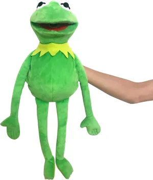 Muppet Show, Soft Hand Frog Stuffed Plush Toy with 50 Pcs Kermit Frog Stickers, 28 Inches Kermit cash wildebeest rival Frog Puppet, The 