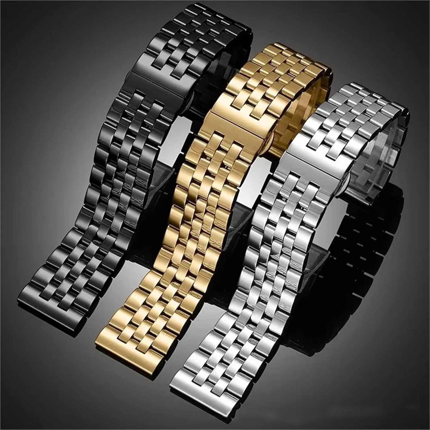 muse slice boycott lounger Steel Watch Strap Metal Watch Band Accessories 20mm 22mm Quick Release Stainless 