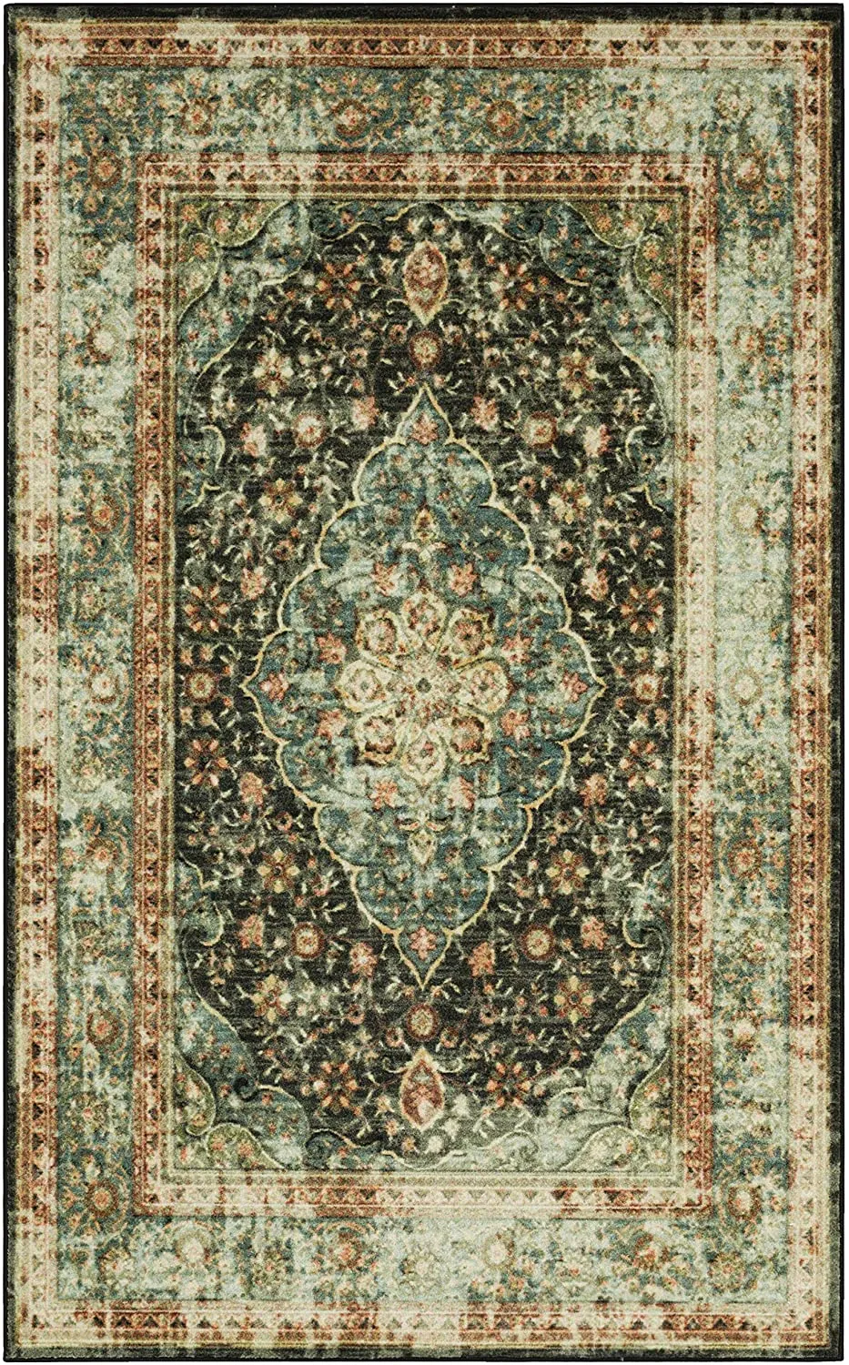 New Mohawk Home Bellepoint Area Rug, 2' X 3', Grey, superior strength stain resistance and a cozy soft touch! Retails $84 