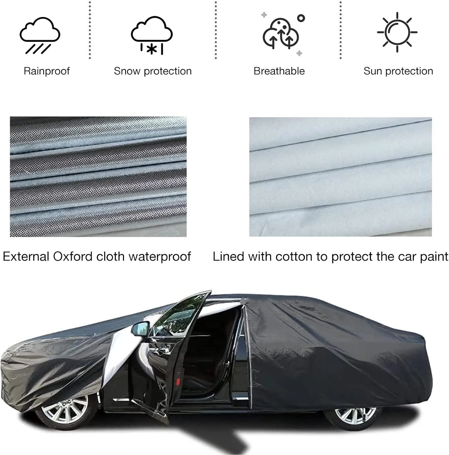 newsprint UV Resistant All-Weather Protection (Color : A, Size : Thin) Car Cover Waterproof Breathable Compatible with Smart Roadster 452 Roadster,Outdoor Car Cover Windproof Dustproof Sunscreen 
