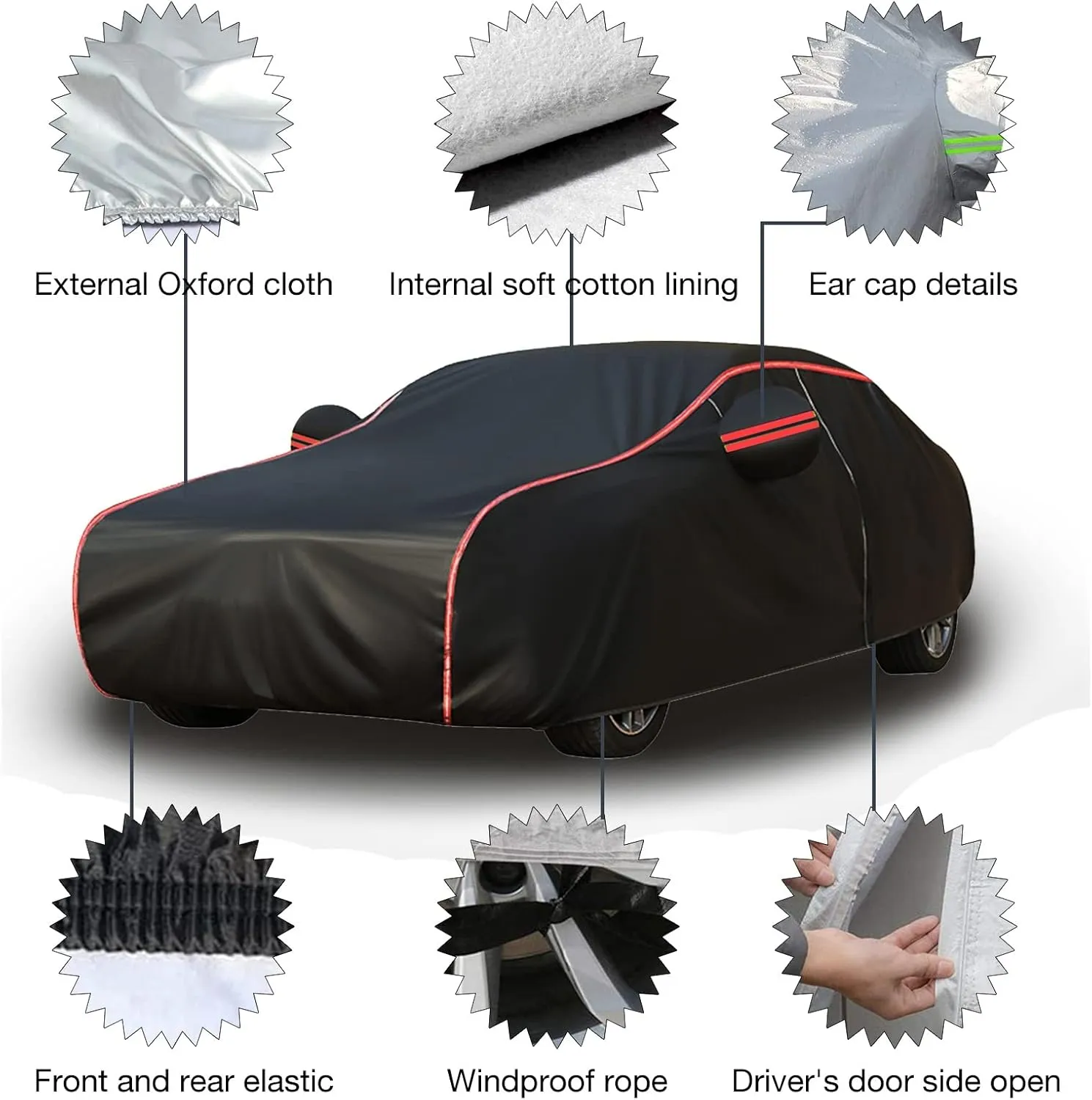 newsprint UV Resistant All-Weather Protection (Color : A, Size : Thin) Car Cover Waterproof Breathable Compatible with Smart Roadster 452 Roadster,Outdoor Car Cover Windproof Dustproof Sunscreen 
