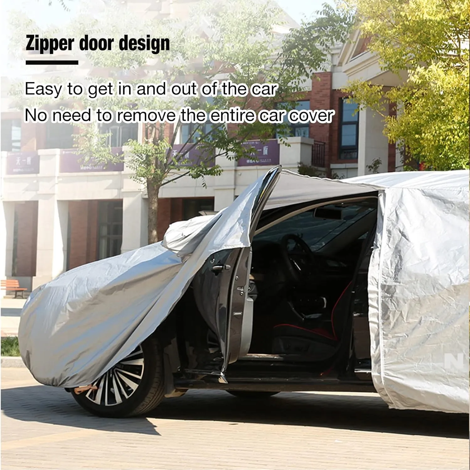 newsprint UV Resistant All-Weather Protection (Color : A, Size : Thin) Car Cover Waterproof Breathable Compatible with Smart Roadster 452 Roadster,Outdoor Car Cover Windproof Dustproof Sunscreen 