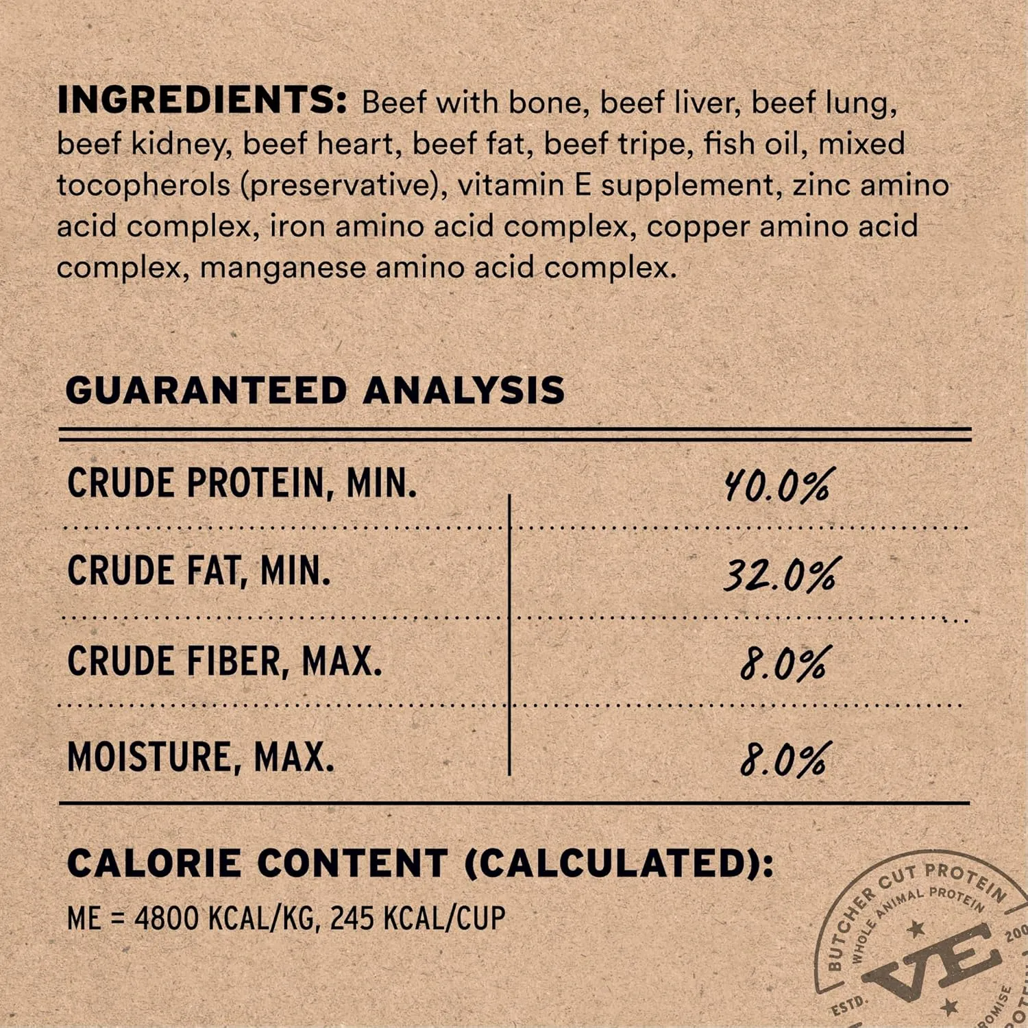 Nibs$ 25 oz Vital Essentials? Freeze-Dried Raw Beef Entree & Mixer stinger loathsome Dog Food Crunchy Mini 