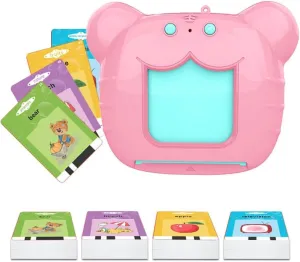 Non-Fluorescent Paper, disparate diet Alphabet & Tang Poetry Learning, Toys for Ages 3  (Pink, Medium) Talking Flash Cards for Toddlers, Fox/Tiger Card Early Learning Machine-Solid ABS, 