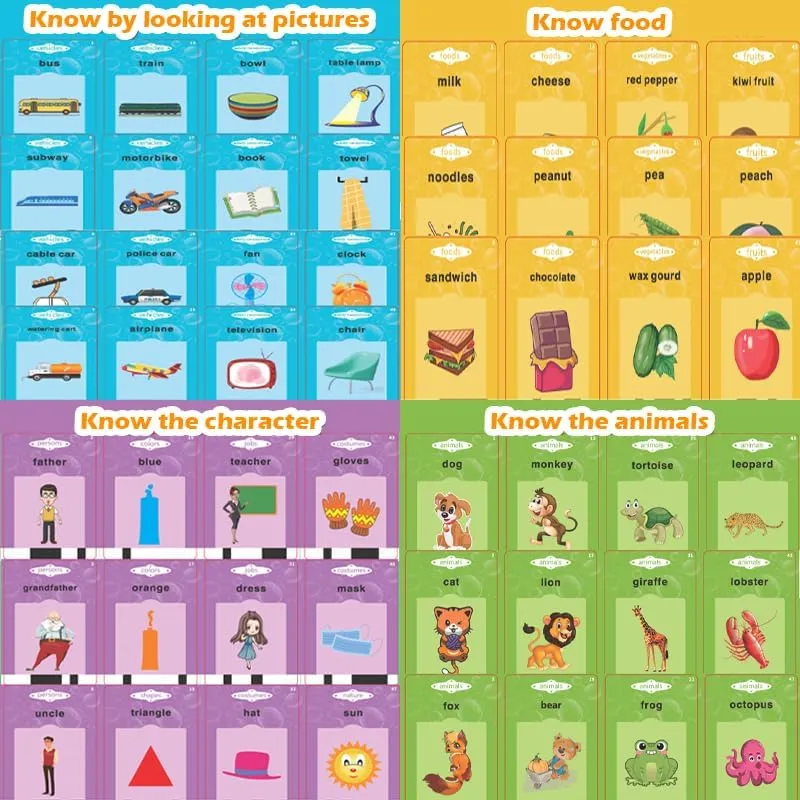 Non-Fluorescent Paper, disparate diet Alphabet & Tang Poetry Learning, Toys for Ages 3  (Pink, Medium) Talking Flash Cards for Toddlers, Fox/Tiger Card Early Learning Machine-Solid ABS, 