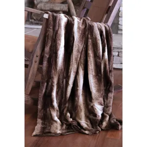 North End Chinchilla Plush Throw