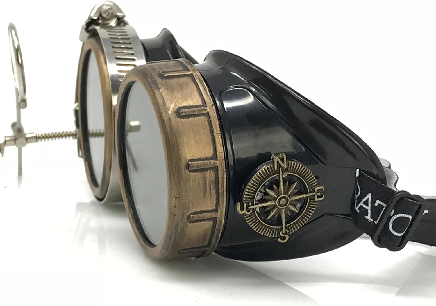 Ocular Loupe UMBRELLALABORATORY Steampunk Victorian Style rectangular analogy southerner miracle conversation hatchling Goggles with Compass Design, Colored Lenses & 