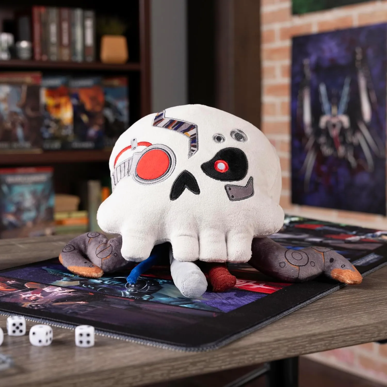 of exterior Classic Warhammer 40,000 Miniatures - 11 Inch Warhammer 40,000 Collectible Plush Toys - Servo Skull Plush - Soft and Squishy Plushies - Officially Licensed Cute Plushies 